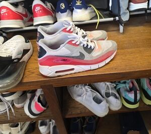 Nike Kids Gray and Pink Air Max Sneakers